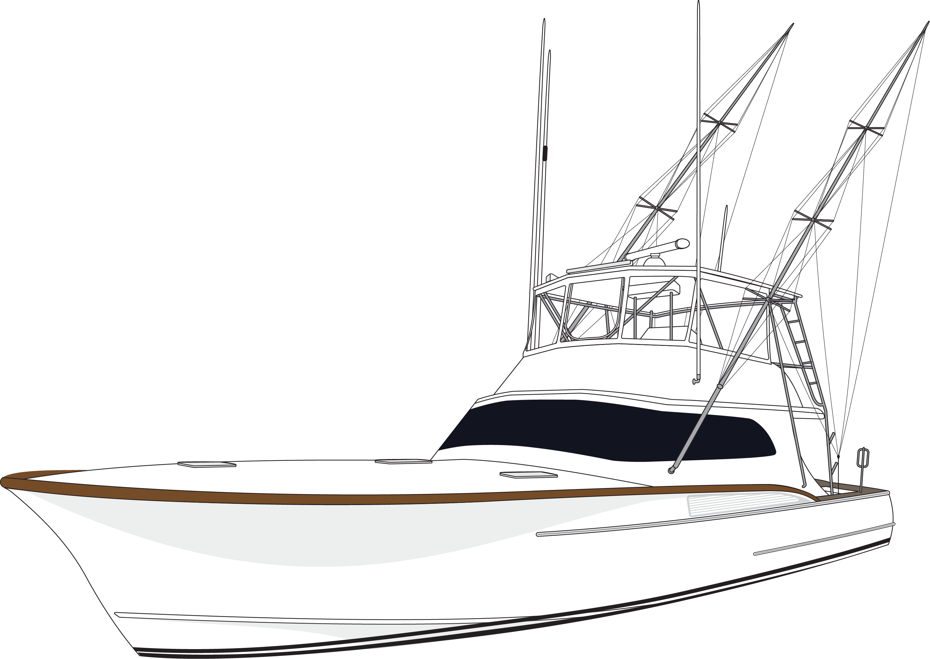 Custom boat drawing